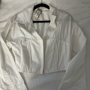 White Corset Long Sleeve